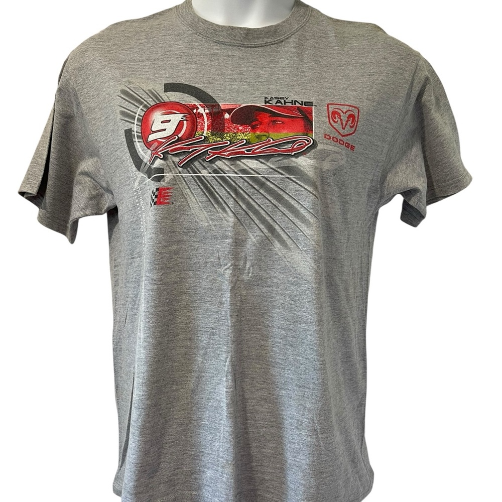 Chase Authentics Kasey Kahne Gray Short Sleeve Tee with Pit Crew Signatures